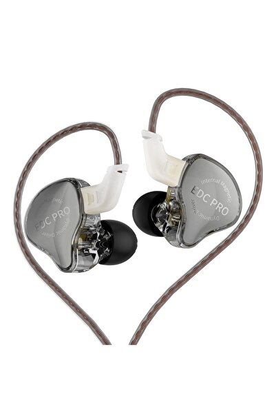 KZ EDC Pro Kablo Yüksek Hassasiyetli Dinamik Sürücü Hi-Fi IEM Kulak İçi Kulak...
