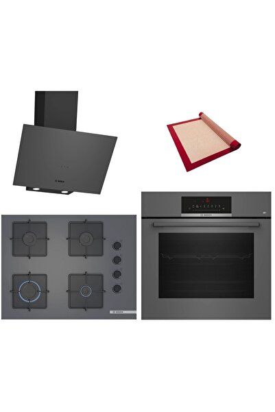 Bosch Grey 3 lü Ankastre Set 626 ( HBJ559EH6T - POP7C9P31O - DWK64PJ70T ) - 3...