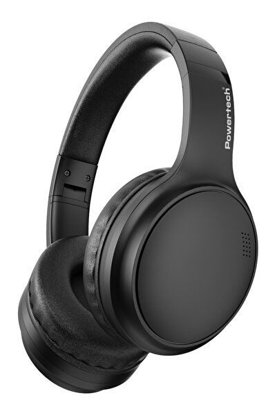 POWERTECH headphones PT-1463, ενσύρματα & ασύρματα, ANC, 40mm, 500mAh, μαύρα