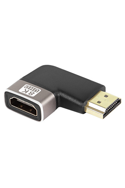 POWERTECH αντάπτορας HDMI 2.1 CAB-H157, 8K/60Hz, γωνιακός, μαύρος