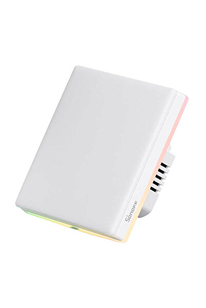 Sonoff smart διακόπτης T5-1C-86 με LED φωτισμό, μονός, Wi-Fi, λευκός