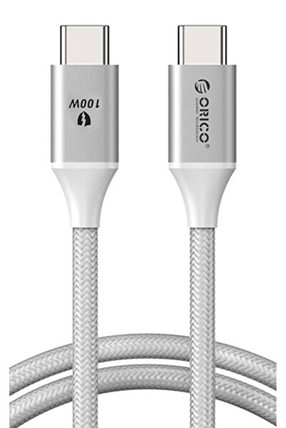 Orico καλώδιο USB-C CDX-100CC, 100W, 480Mbps, 1m, λευκό