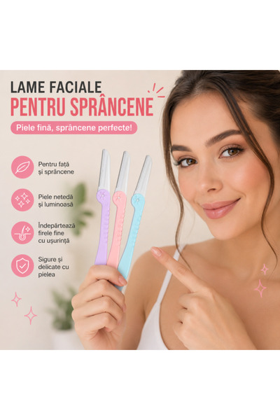 Zenorius Lame faciale pentru sprâncene pliabile 3 culori