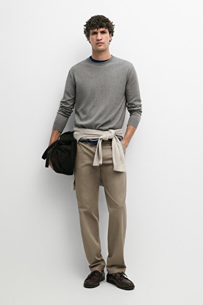 Massimo Dutti Pamuklu slim fit pantolon