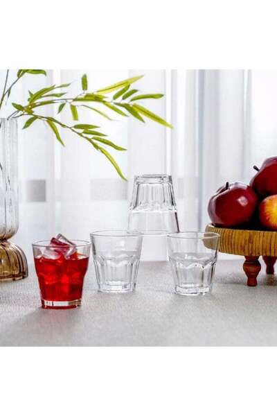 Danube Home Minetta 6-Piece Tumbler Glass Set - 200ml Clear Glassware for Sco...