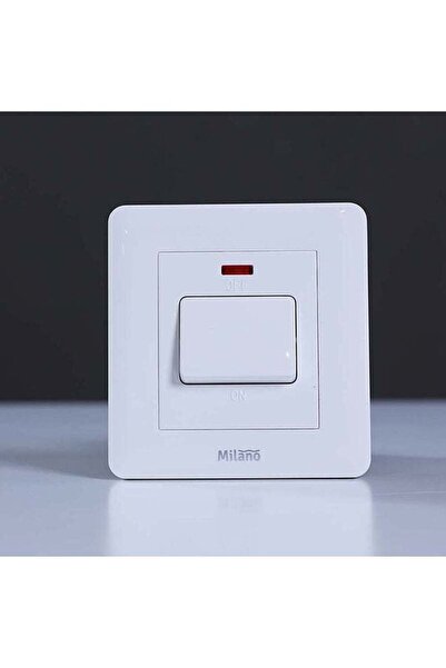 Danube Home - Milano 20A Dp Switch With Neon Wh Ps