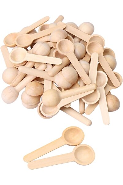 The Bros Mini Nature Wooden Home Kitchen Cooking Spoons Tool Scooper Salt Sea...