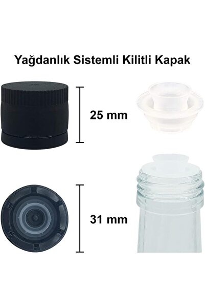 Yıldızan adn shop وعاء زيت ماراسكا أخضر سعة 1000 مل مع غطاء وغطاء زجاجي زاوي ...