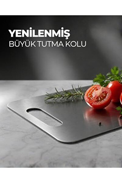 Yıldızan Msa Shop 1.5 mm Stainless 304 Quality Steel Cutting Board, Dishwashe...