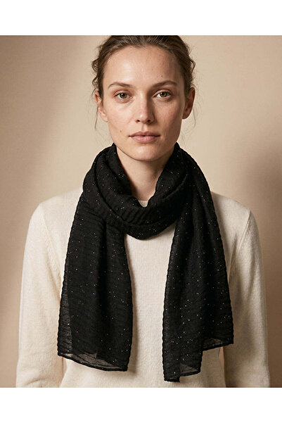 REDTAG Girls Black Embellished Scarf