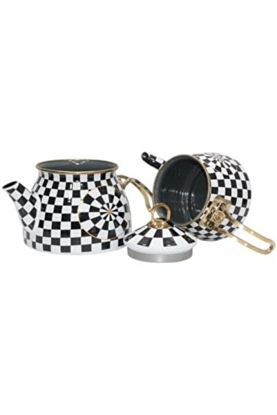 Yıldızan Efe Home & More Dama Gold Model Enamel Teapot 1275470