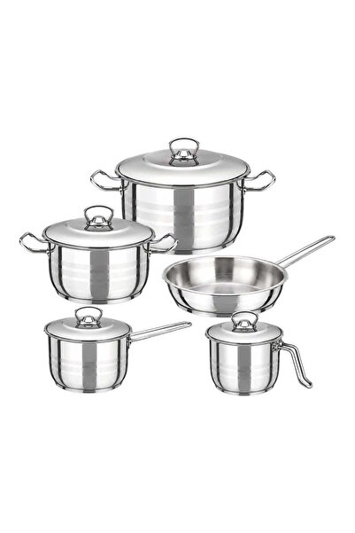 ERENA Stainless Steel 9 pcs Cookware Set, AYKUT