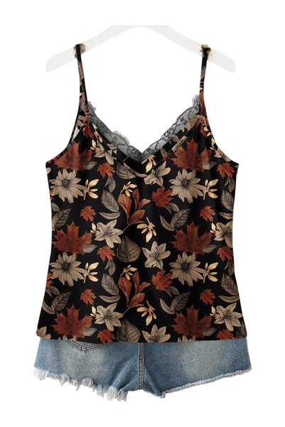 OEM Top cu imprimeu floral, marime XL