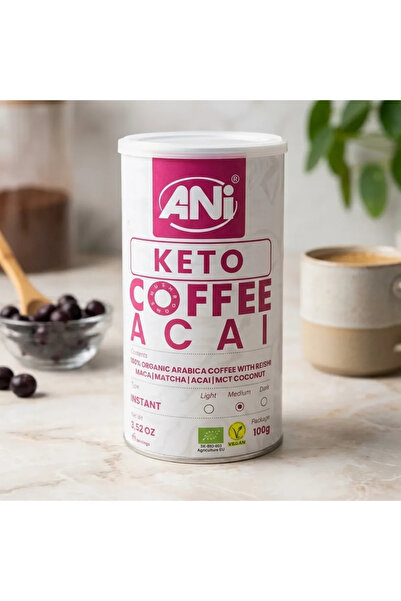 Anı Cafea instant organică Reishi Keto Acai, MCT, ANI, 100g