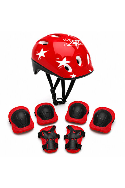 FIXATO Set de protecție pentru copii 7-în-1, Cască pentru vârstele 4-12 ani, ...