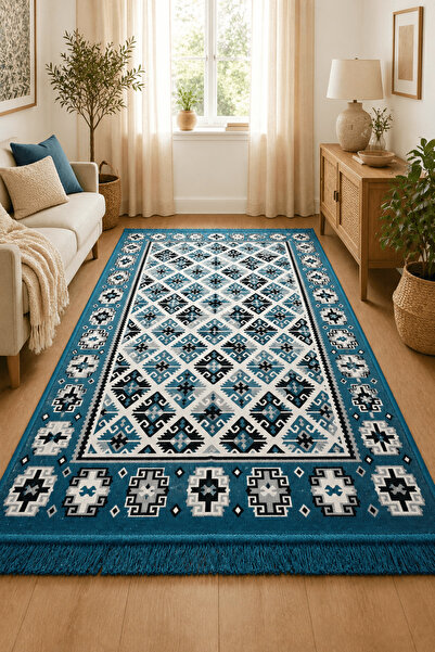 Horecahome Covor țesut, cu două fețe, dimensiune 120 x 180 cm H&H 303