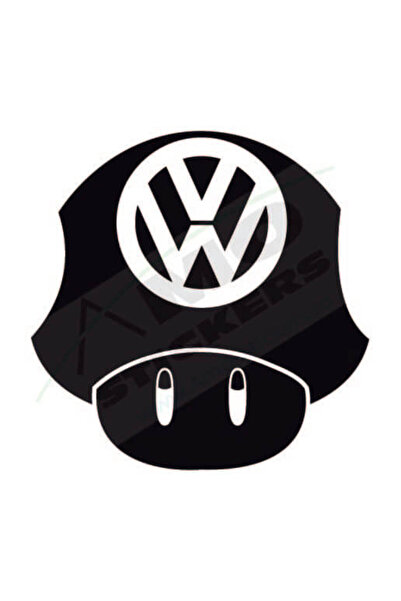 Amo-Stickers VW mushroms 25cm Gri inchis