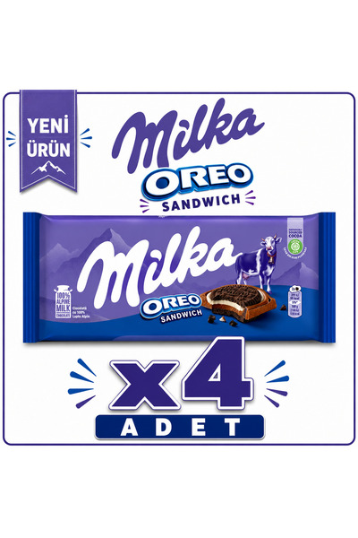 Milka Oreo Sandviç Çikolata (92 g) x4 adet