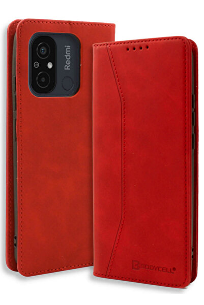 Bodycell Θήκη - Πορτοφόλι Xiaomi Redmi 12C - Red