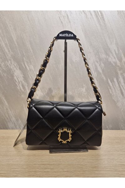 seyyah Stylish Women's Chain Detailed Quilted Double Strap Shoulder and Cross...