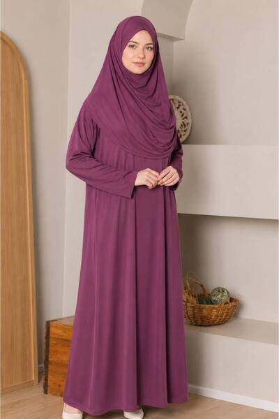 AKPİYYER One-Piece Prayer Robe, Sweat-Proof Prayer Clothing, Ferace
