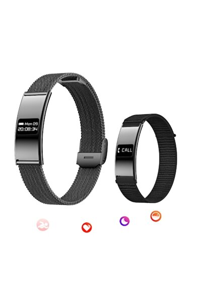 Lommad ®   Умна фитнес гривна, Bluetooth разговори, Мониторинг на здравето, С...
