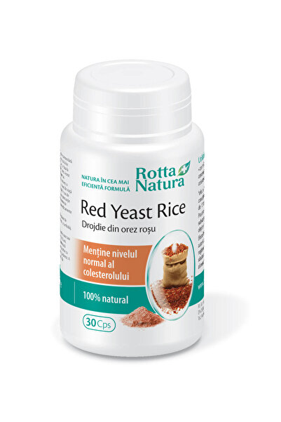 Rotta Natura Drojdie din Orez Rosu (Red Yeast) 635mg 30cps