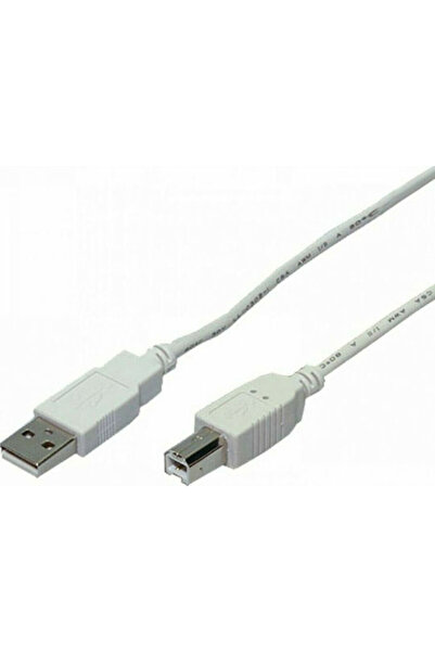 LogiLink Καλώδιο USB 2.0 2μ Α-Αρσενικό σε Β-Αρσενικό Γκρι (CU0007)