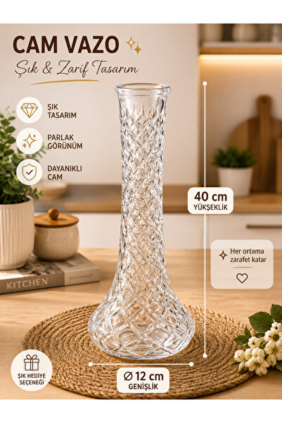 ŞENCAM 40cm CAM VAZO
