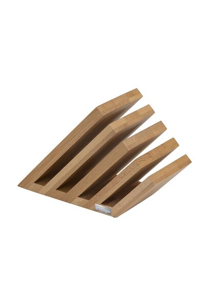 ArteLegno Suport magnetic cu 5 elemente pentru cutite Venezia, lemn fag, 25x1...