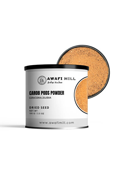 AWAFI MILL Carob Pod Powder 100g (3.5 oz) | Kharrub / Kharoub Powder | Cerato...