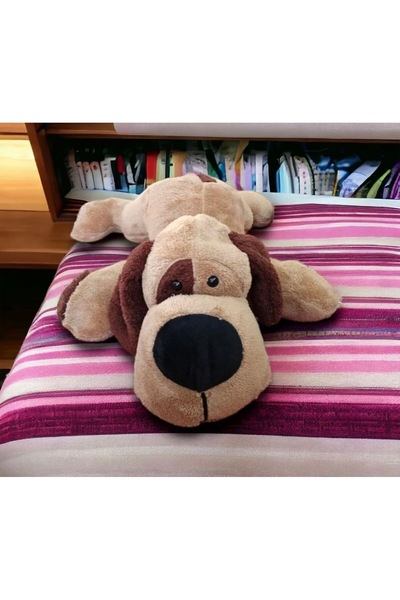 iz accessories 16 İz Accessories 120 cm Dev Boy Sevimli Yatan Peluş Köpek Uyk...