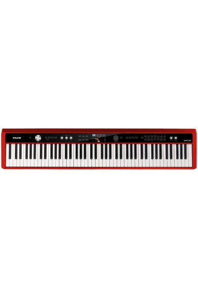 Nux NPK-20-RD Taşınabilir Kırmızı Dijital Piyano | 88 Tuş, Kuyruklu Piyano Hissi, Bluetooth/USB MIDI