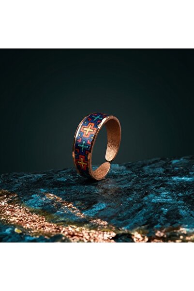 Erol Bakır New Series 1750 Bijouterie Ring 100% Handmade Copper