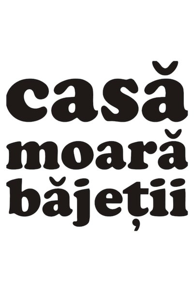 OEM Autocolant decorativ auto  "Să moră băieții ", 15cm, Negru
