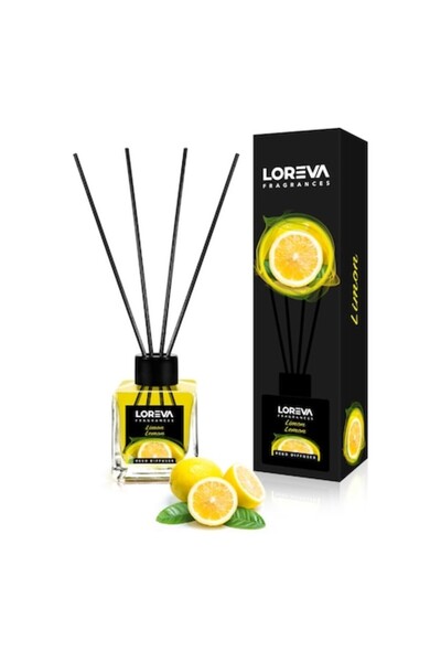 LOREVA Room fragrance with sticks, Loreva, Lemon, 100ml, strong scent