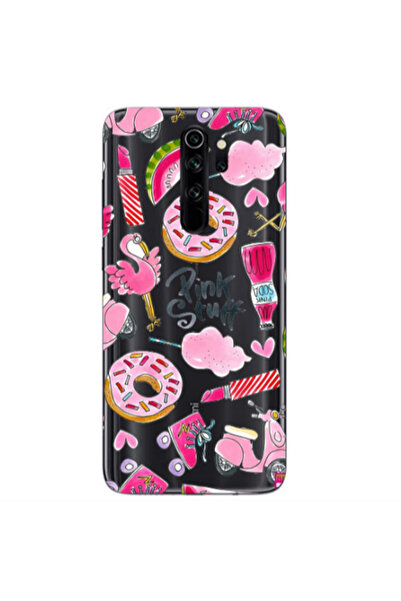 Other Xiaomi Redmi Note 8 Pro pink stuff Transparent Silicone TPU Θήκη