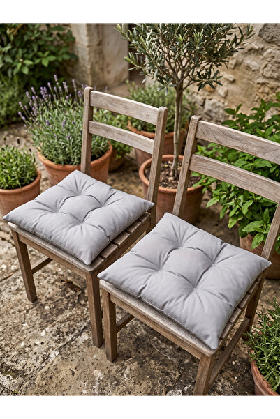 VİENNA 2-Piece Silicone Filled Duck Fabric Liquid-Proof Chair Cushion