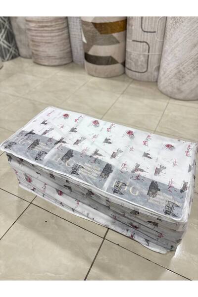 Yarençeyiz İstanbul Büyük Boy Yorgan Hurcu | Baza Altı Ve Çekyat Tipi Hurç | Büyük Boy 5 Adet 90x50x40cm