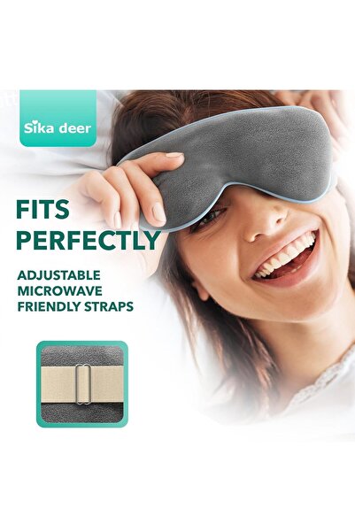 HXD Zoomlion Microwave Heated Eye Mask for Dry Eyes – Reusable Warm Eye Compr...