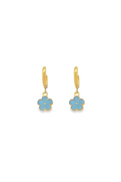 Bijuteria SORELLY Cercei pentru copii, placați cu aur de 14k – Design cu flor...