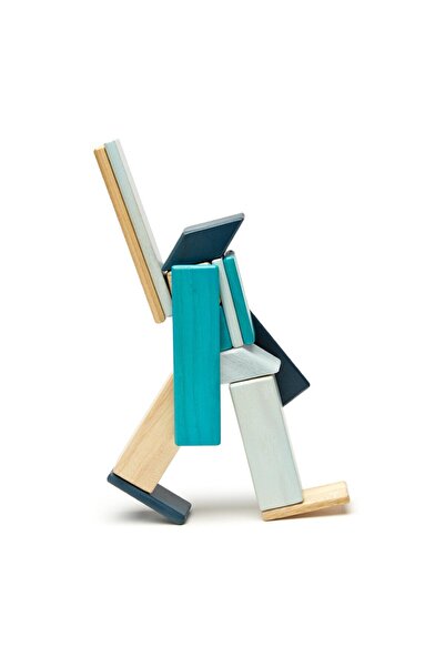 Tegu Blues, set de 14 piese magnetice din lemn