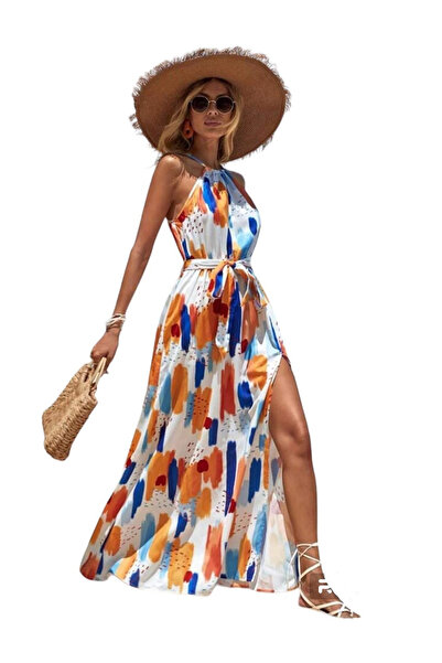 Woman's Fashion Γυναικείο Μάξι Φόρεμα Μόδας D-518