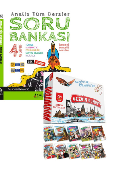 Analiz Yayınları 4 SINIF TÜM DERSLER SORU BANKASI VE MODEL GEZGİN GÜNCE 10 LU...