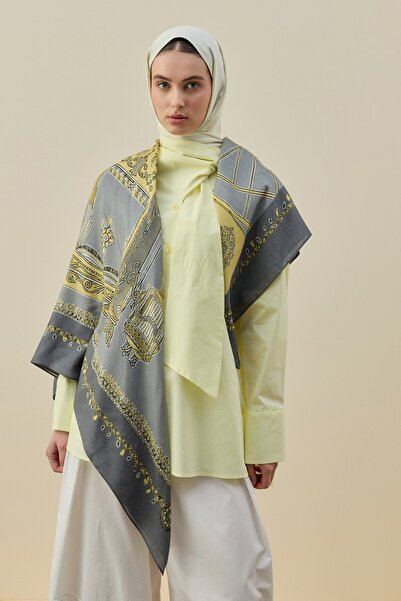 Merwishop Mrw2617 Chale Shoulder Shawl Gray