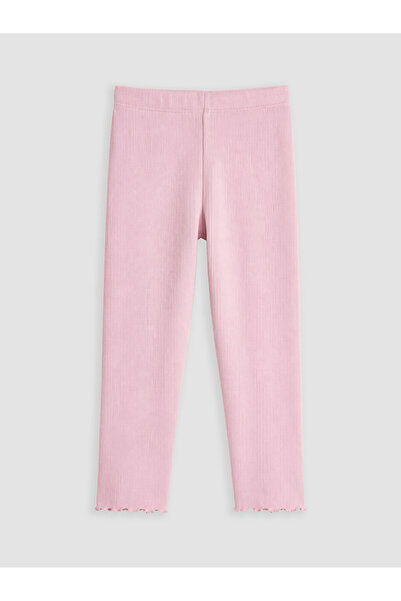 LC Waikiki Lcw Kids Pink Girls' Leggings with Elastic Waist
