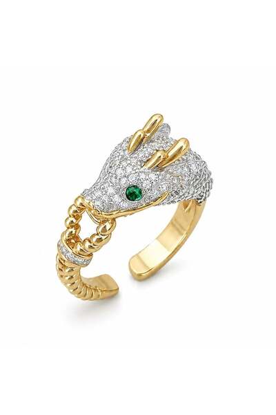 neslyaccessories Zircon stone dragon ring