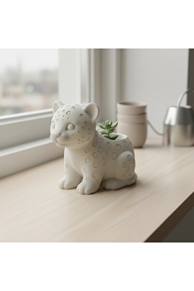OEM Ghiveci Decorativ Pui de Leopard pentru Plante Mici Imprimat 3D