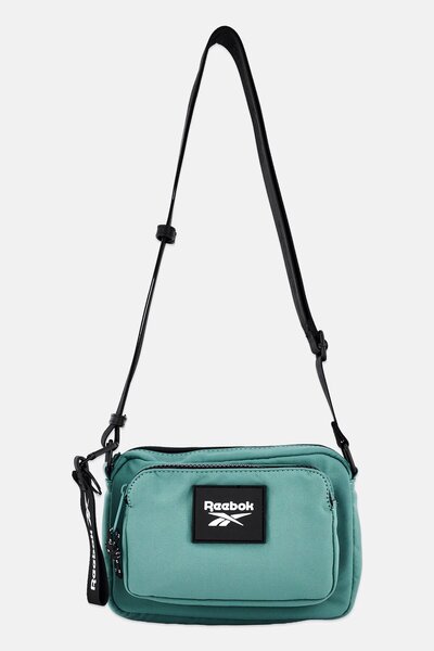 Reebok Women Brand Logo Cross Body Bag, Green