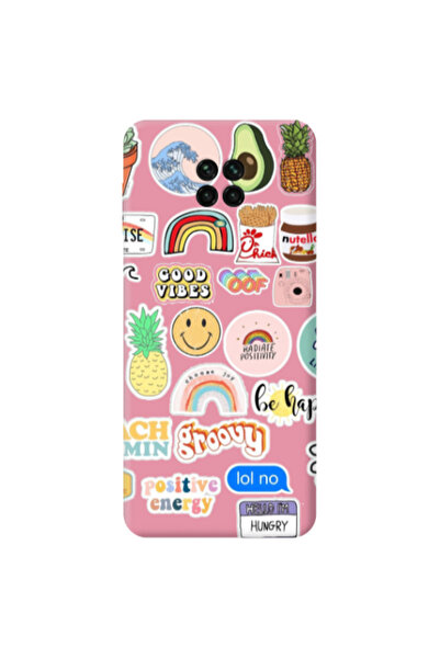 Other Xiaomi Redmi Note 9 Pro Good vibes Pink Colored Silicone TPU Θήκη